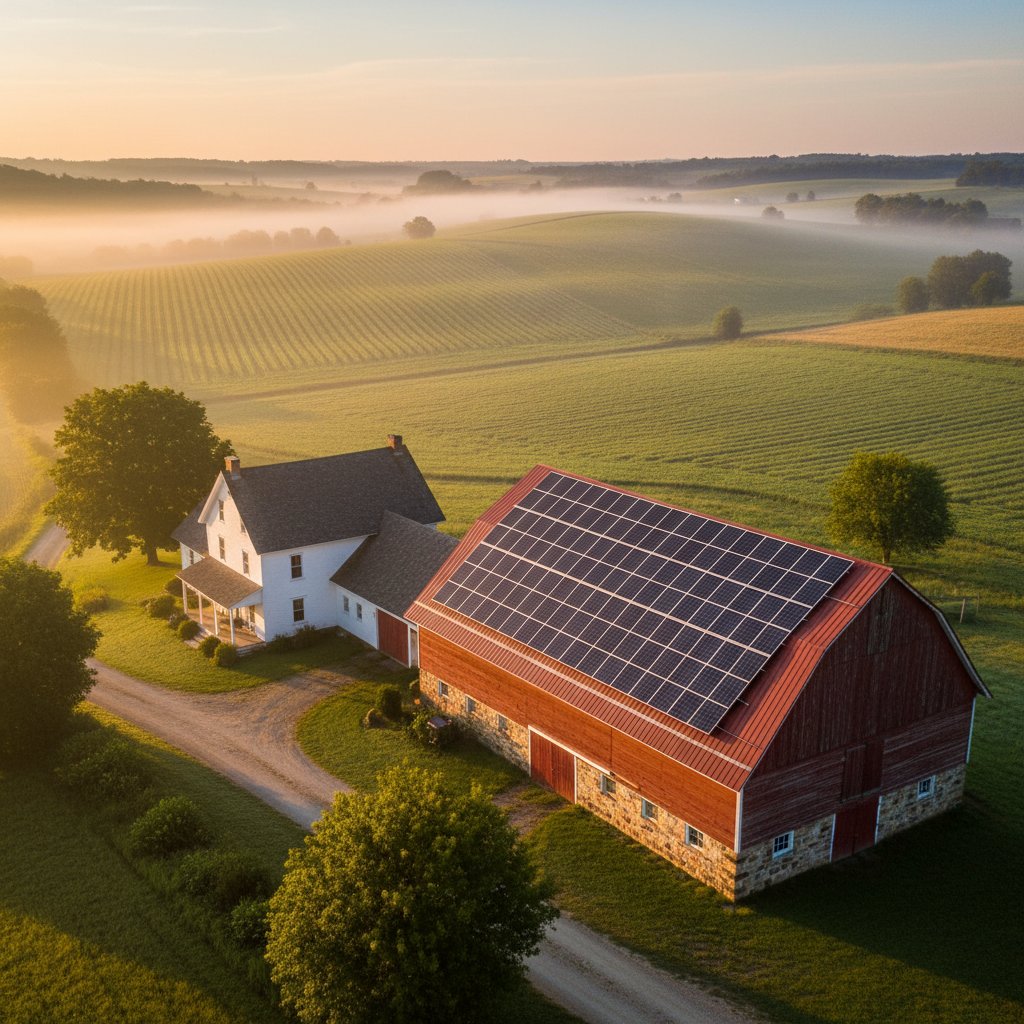 Large-scale warehouse solar installation